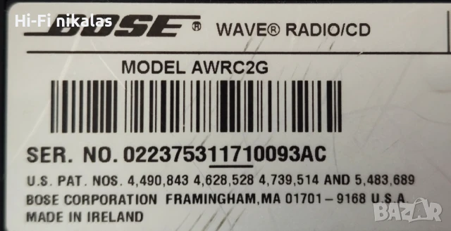 FM радио часовник стерео система CD player BOSE AWRC2G, снимка 7 - Аудиосистеми - 50904653