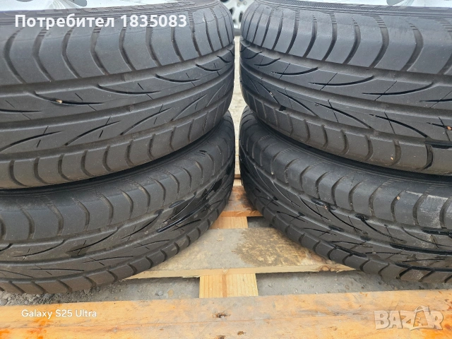 Лети джанти 15ки 4х100 Toyota + летни гуми 195/60/15 Semperit, снимка 11 - Гуми и джанти - 54012609