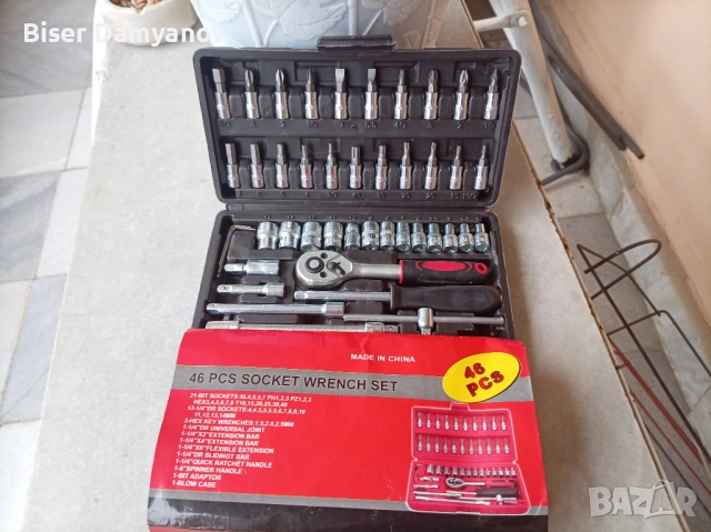 45 бр. Комплект инструменти за ремонт, снимка 2 - Куфари с инструменти - 54000478