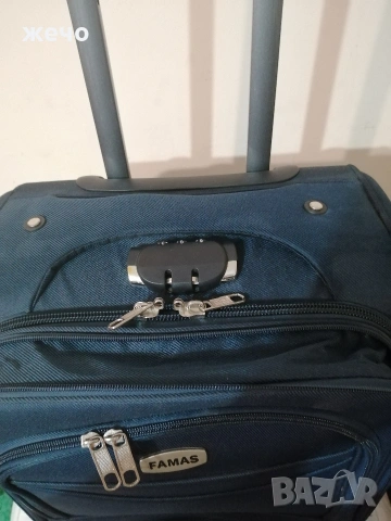 Среден текстилен пътнически куфар , снимка 6 - Куфари - 53504367