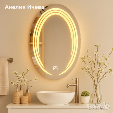 LED огледало за баня , снимка 3 - Огледала - 51740758