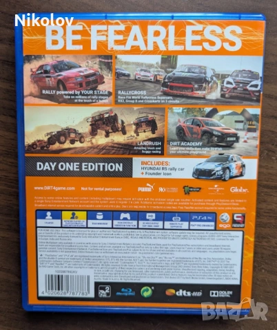 Dirt 4 PS4 (Съвместима с PS5), снимка 5 - Игри за PlayStation - 53617618