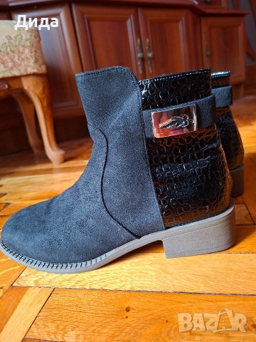 Нови черни боти, снимка 4 - Дамски боти - 53351953