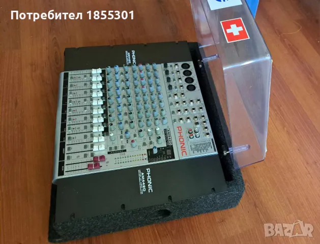 PHONIC - AM442D + Дървена кутия с капак подарък, снимка 17 - Ресийвъри, усилватели, смесителни пултове - 42158051