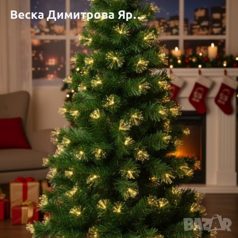 Коледна елха с вградени светлини - магията на Коледа - 150см, снимка 6 - Декорация за дома - 52443523