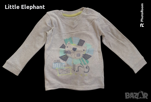 Блузка с дълъг ръкав за 12-18 мес момченце,лъвче"Cute little",Англия/нова