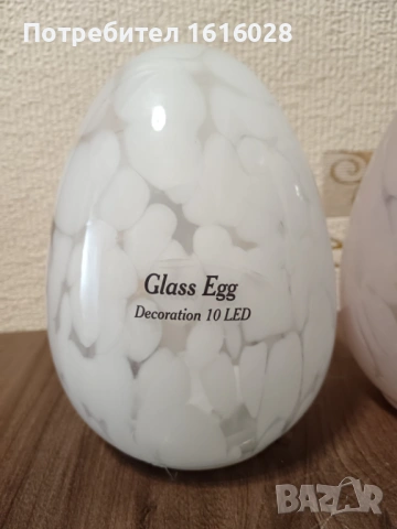 Декоративно стъклено великденско яйце със светлини., снимка 7 - Декорация за дома - 53967163