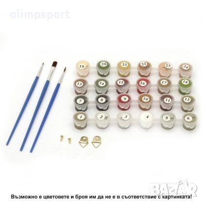 Комплект за рисуване по номера. 27014402 , снимка 3 - Рисуване и оцветяване - 51864620