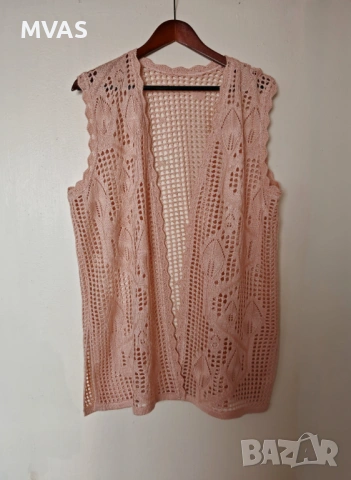 Нова дамска розова жилетка L размер