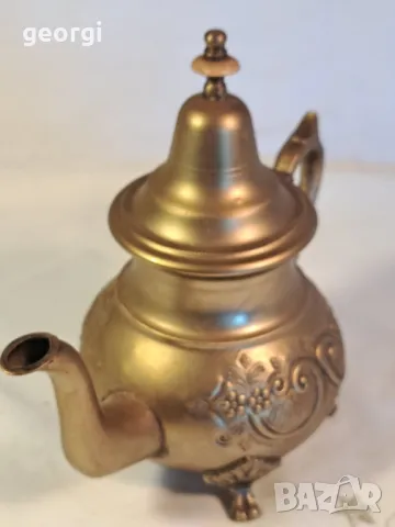 ретро месингов чайник    7/4, снимка 3 - Декорация за дома - 49854912