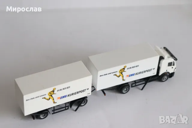 HERPA H0 1/87 MERCEDES BENZ КАМИОН МОДЕЛ ТИР, снимка 8 - Колекции - 49872748