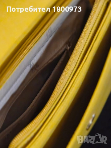 Дамска чанта в жълт цвят., снимка 4 - Чанти - 53728209