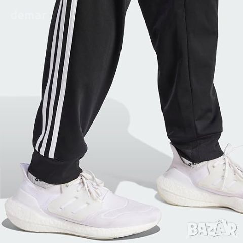 Долнище на анцуг Adidas Men's Essentials Warm-up, с 3 ленти, черно/бяло,размер М, снимка 5 - Спортни дрехи, екипи - 45111187