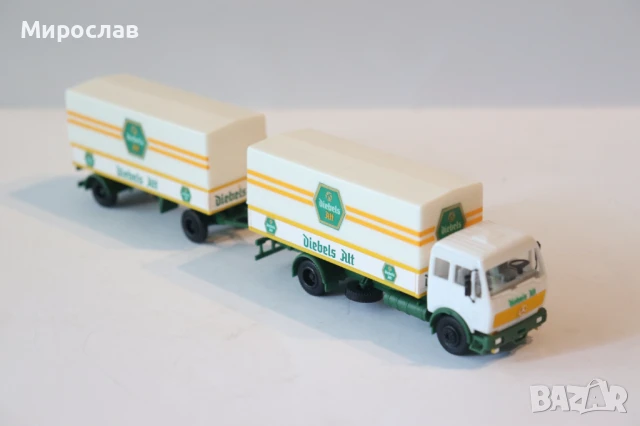 HERPA  H0 1/87 MERCEDES BENZ КАМИОН МОДЕЛ КОЛИЧКА ИГРАЧКА, снимка 8 - Колекции - 47640097
