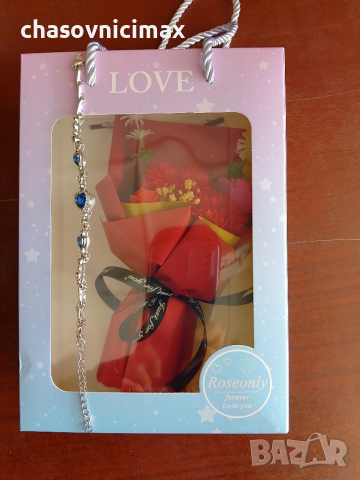 букет в кутия с гривна434