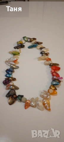 Колие от седеф, снимка 2 - Колиета, медальони, синджири - 53408419