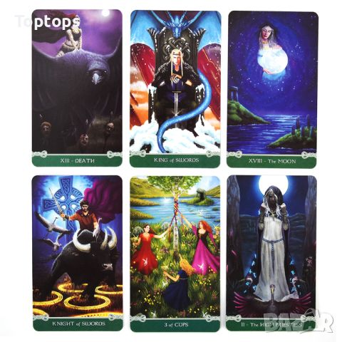 Таро: Universal Celtic Tarot & Green Witch Tarot & Modern Spellcasters, снимка 16 - Карти за игра - 33762823