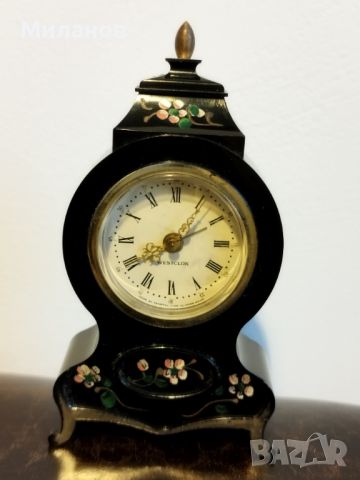 Стари механичен будилник, настолен часовник, снимка 1 - Антикварни и старинни предмети - 46390090
