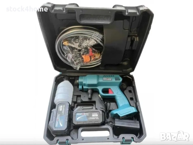 Комплект акумулаторна водоструйка KraftRoyal с 2 батерии в куфар , снимка 3 - Други инструменти - 52510180