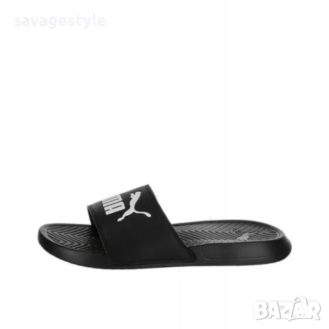 Джапанки PUMA Popcat Unisex Slides Black/White, снимка 4 - Сандали - 46589248