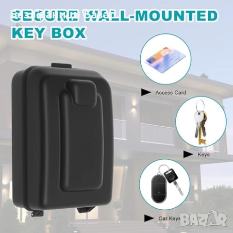 Нова Метална кодова кутия за ключове външна стенна сейф 12 цифри дом, снимка 5 - Други стоки за дома - 53960634
