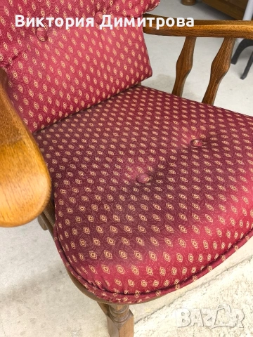 Кресло дъбово (01-073), снимка 7 - Дивани и мека мебел - 53566977
