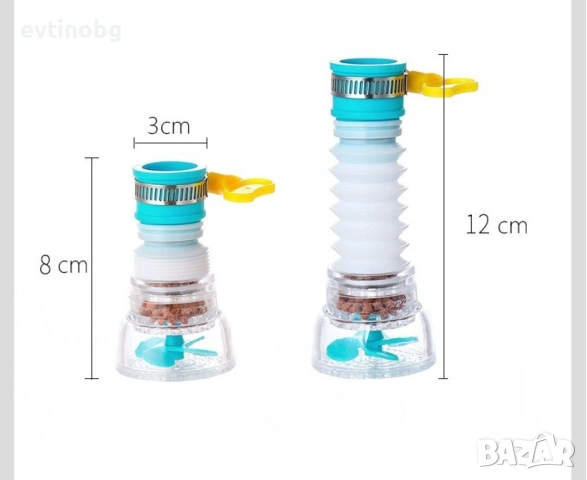 Въртящ се регулируем филтър душ за чешма, снимка 6 - Други стоки за дома - 53833045