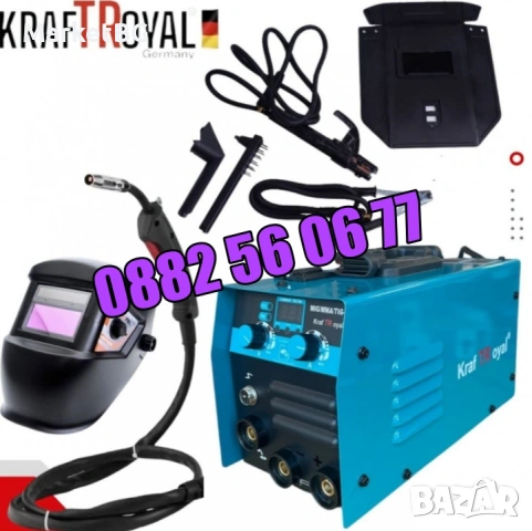 Инверторен Електрожен 400А с телоподаващо, Заваръчен Апарат MIG, MMA