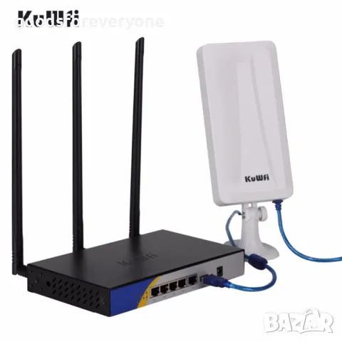 WiFi рутер и външна антена за прихващане и излъчване на WiFi сигнал WFR190, снимка 1 - Рутери - 48184131