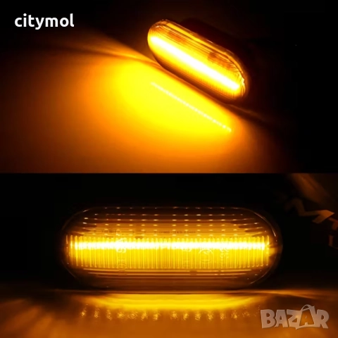 Бягащи/динамични мигачи, Dynamic LED за VW, Seat, Skoda и Ford, снимка 6 - Аксесоари и консумативи - 52311386