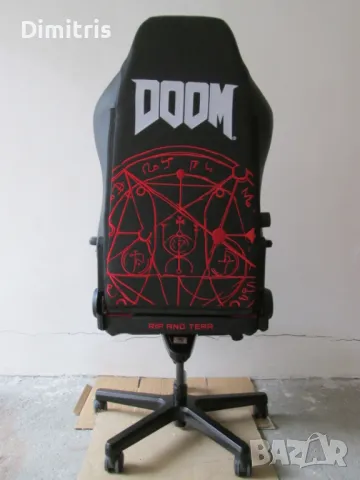 Геймърски стол Noblechairs Hero DOOM Edition , снимка 10 - Столове - 48942636