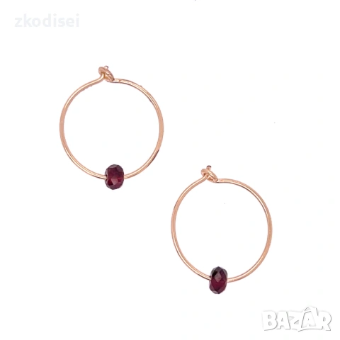 Златни обеци 0,57гр. 9кр. проба:375 модел:36135-4