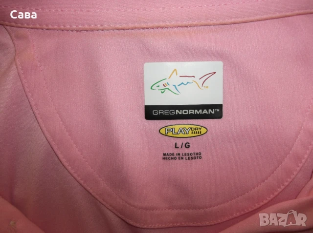 Тениски GREG NORMAN    мъжки,Л  /синя и розова/, снимка 5 - Блузи - 33314559
