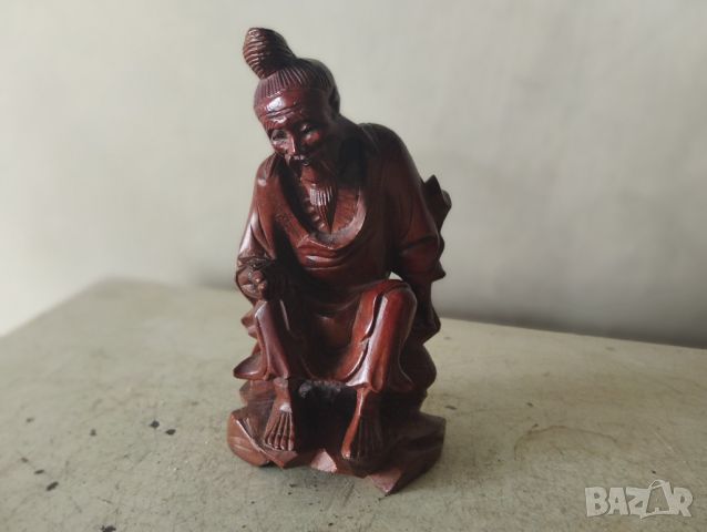 стара дървена статуетка, снимка 1 - Други ценни предмети - 46136092