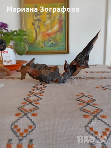 Авторски скулптури 7 бр., - пластика от дърво, ръчна изработка, уникати, 1987-1988 г., снимка 13 - Антикварни и старинни предмети - 47820573