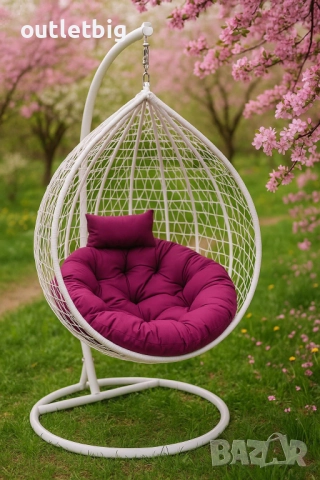 Градинска висяща люлка тип гнездо,яйце–Промоция!