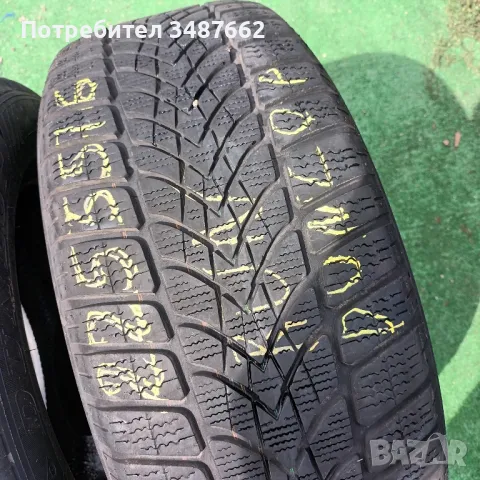 225 55 16 DUNLOP два броя зимни RUN FLAT , снимка 2 - Гуми и джанти - 47245773