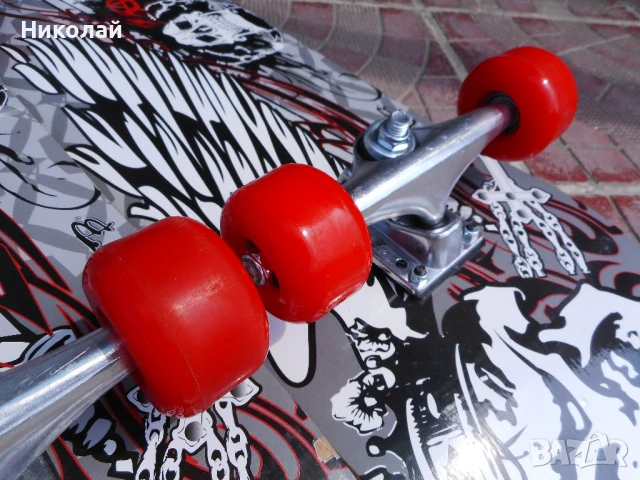 -30% НОВ Скейтборд FUN SPORTS Kicker 31 Phantom, снимка 6 - Скейтборд, ховърборд, уейвборд - 37930277