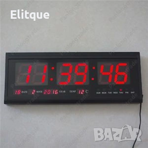 Голям електронен часовник за стена JH3615