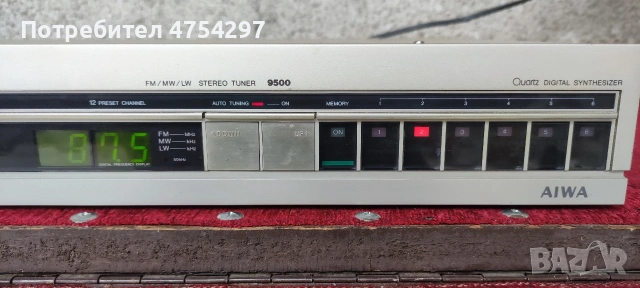 Стерео тунер Aiwa 9500, снимка 3 - Аудиосистеми - 53709742