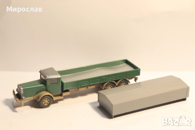 WIKING H0 1/87 MERCEDES КОЛИЧКА КАМИОН МОДЕЛ, снимка 6 - Колекции - 52501585