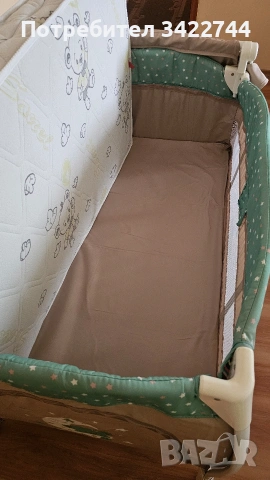 Бебешка сгъваема кошара 2 нива с люлеещ механизъм Lorelli I'Lounge, снимка 6 - Кошарки - 53994132