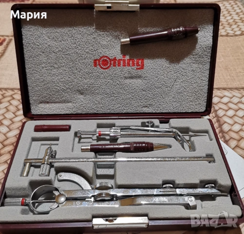 Комплект Rotring хромирани прецизни чертожни инструменти