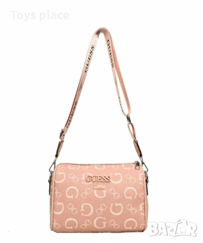 Guess розова дамска чанта за през рамо, снимка 2 - Чанти - 50664854