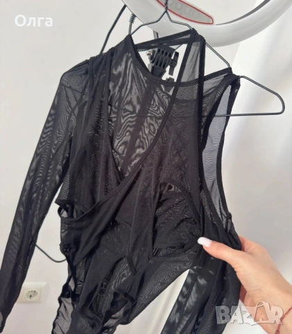 модно боди с мрежеста материя, снимка 2 - Корсети, бюстиета, топове - 53893004