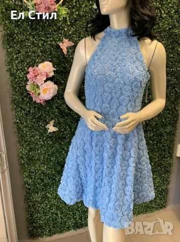 🌹Дамска рокля С 3д цветя,стандартен размер за С и М, снимка 2 - Рокли - 53960942