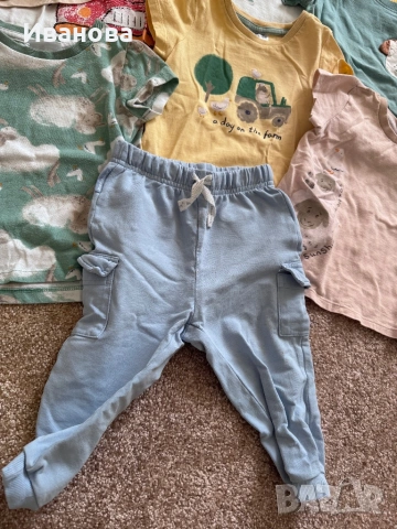Подарявам 9 бр тениски + 3 бр панталони, снимка 4 - Бебешки блузки - 53164864