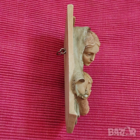 Винтидж барелев Мадона с Младенеца, Италия. , снимка 8 - Антикварни и старинни предмети - 53035886