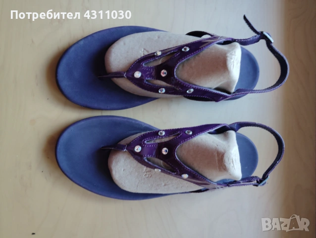 Дамски лилави сандали Walkmaxx  42, снимка 6 - Сандали - 54121525