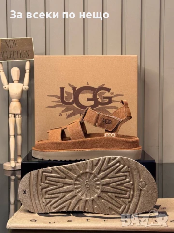 UGG Дамски Кафеви Сандали ЮДЖИДЖИ Код E732, снимка 2 - Сандали - 51256606